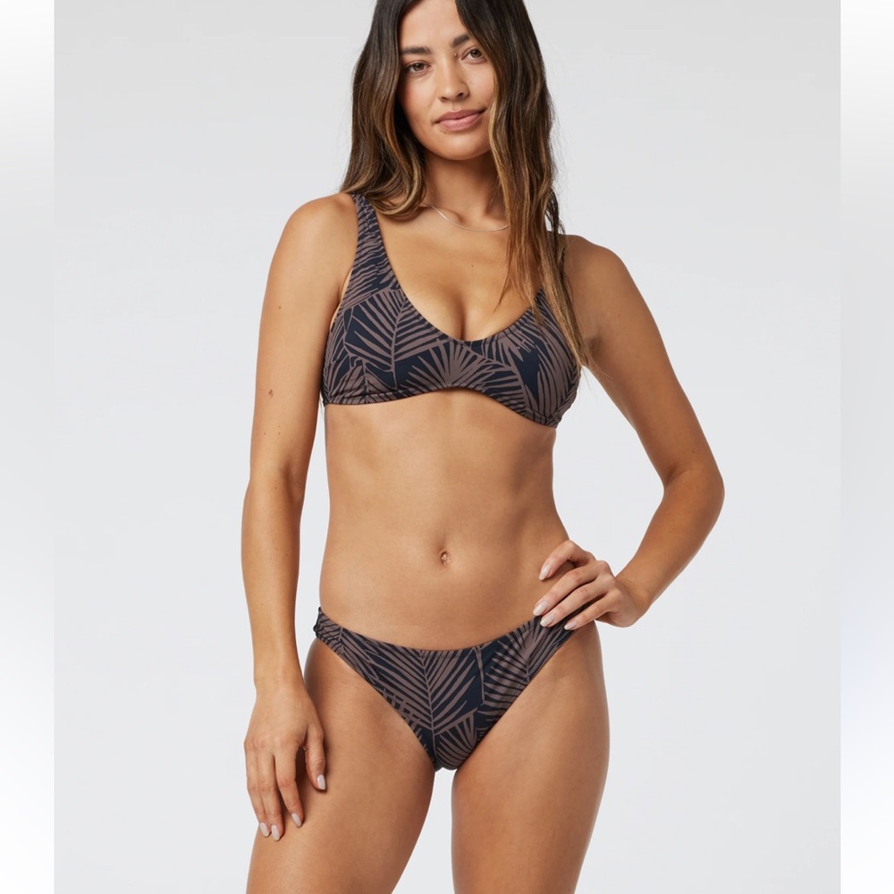 Vuori Black and Brown Bikini Set